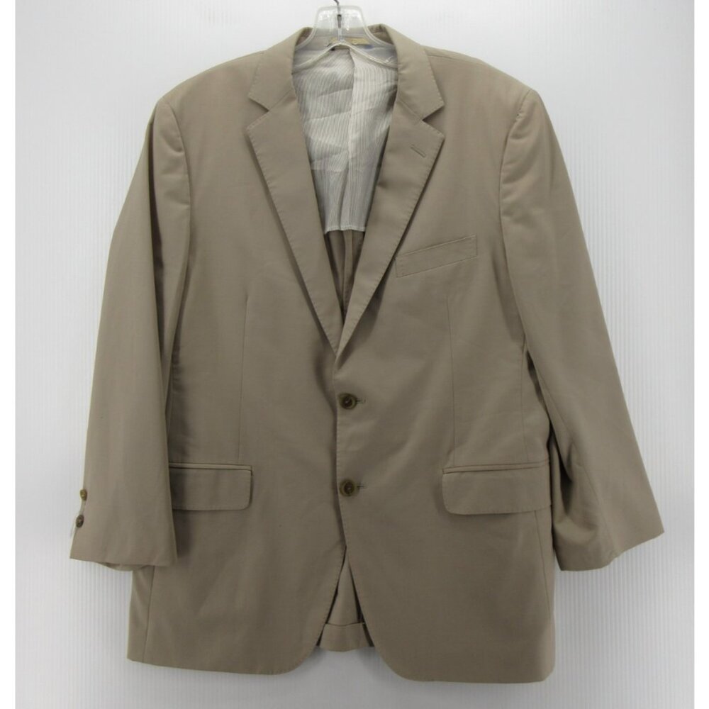 Brooks Brothers Sport Coat 42 Khaki Fitzgerald Estrato Blazer Wool *